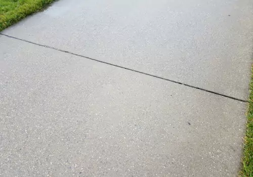 A concrete sidewalk